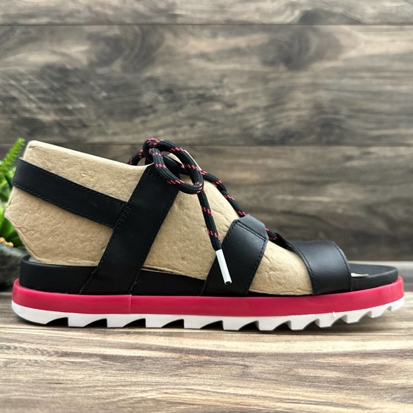 NIB Sorel Roaming Lace 8 Slingback Gladiator Flat Leather Sandals - Picture 7 of 12